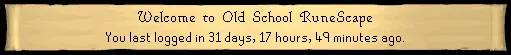 The last logged-in message after exceeding 1 month.